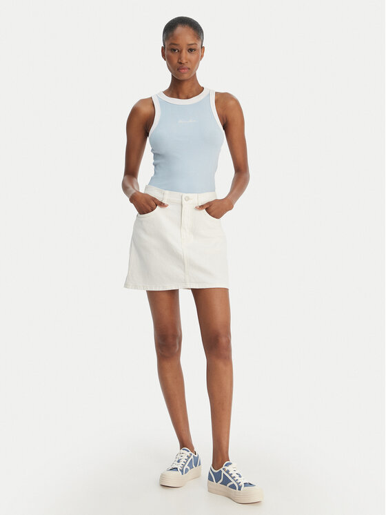 Guess Jeans Guess Jeans Τοπ W6GPZ8 KF641 Γαλάζιο Slim Fit