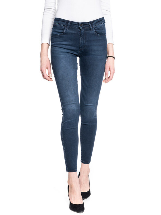 Wrangler Wrangler Jeansy SKINNY Niebieski Skinny Fit