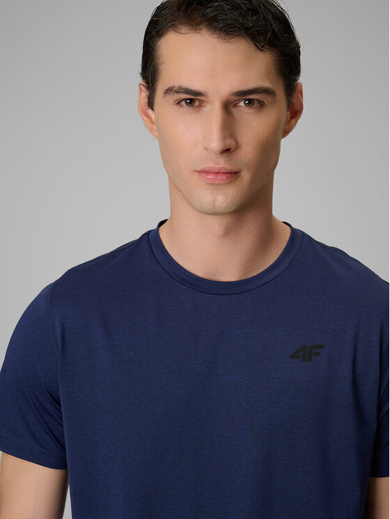 4F 4F Koszulka techniczna MULTI ACTIVE Granatowy Regular Fit