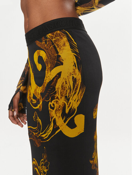 Versace Jeans Couture Versace Jeans Couture Bleistiftrock 76HAE8P7 Schwarz Slim Fit