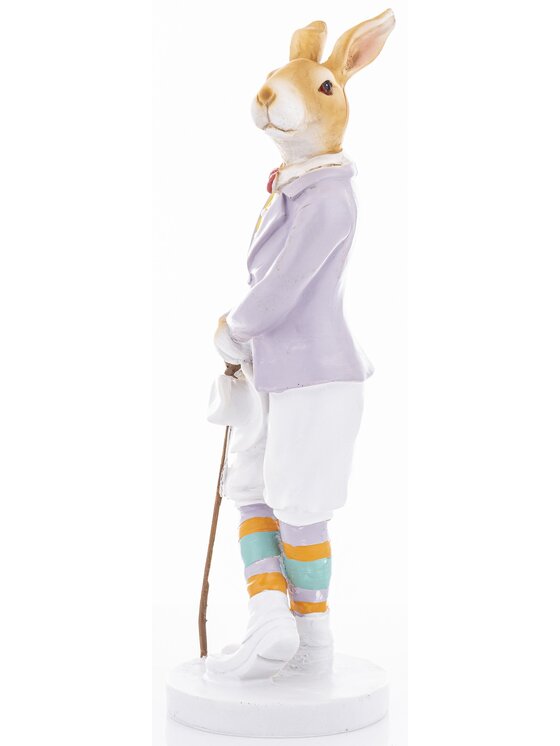 MIAhome MIAhome Figurka królik 31,5x10x10 cm ELEGANT - II Kolorowy