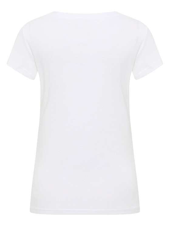 Mustang Mustang T-shirt Beverly 1016517 Bianco Slim Fit