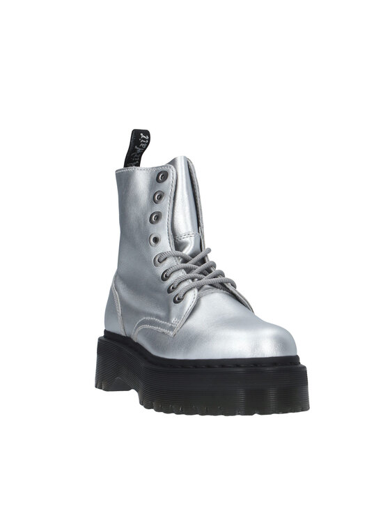 Silver doctor martens cheap