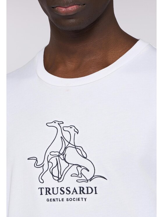Trussardi Trussardi T-shirt G0278100049N001 Bianco Regular Fit