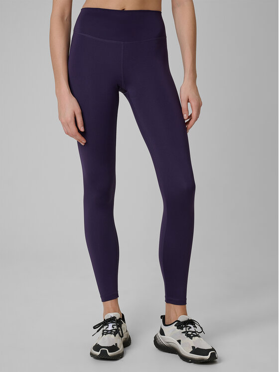 4F 4F Legginsy MULTI ACTIVE Fioletowy Slim Fit