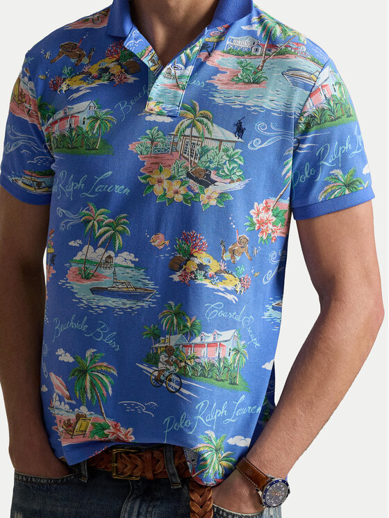 Polo Ralph Lauren Polo Ralph Lauren Polokošeľa 710B14509001 Modrá Slim Fit