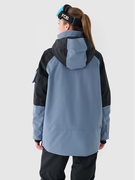 4F 4F Snowboardová bunda 4FWAW24TTJAF586-32S Tmavomodrá Regular Fit