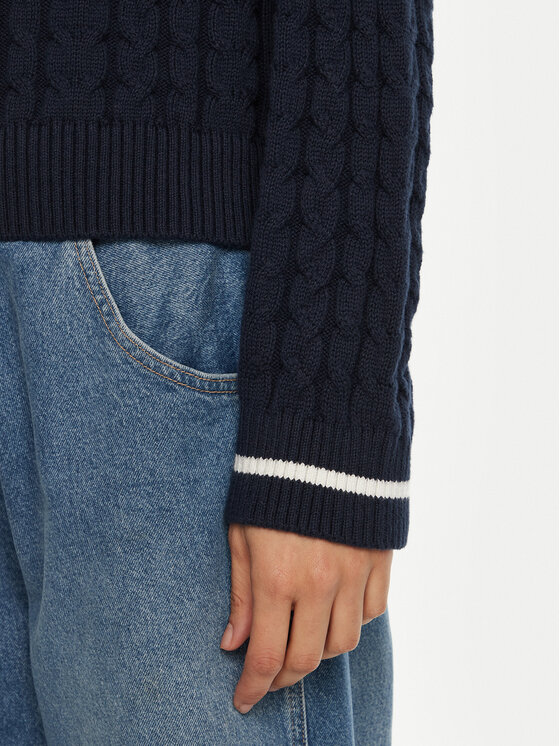Tommy Jeans Tommy Jeans Sweter DW0DW19885 Granatowy Regular Fit