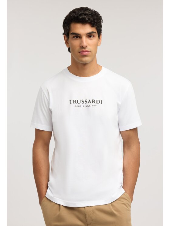 Trussardi Trussardi T-Shirt G0088000205N001 Biały Regular Fit