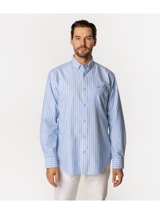 Lee Cooper Lee Cooper Koszula NEW TENBY PL39 Niebieski Comfort Fit