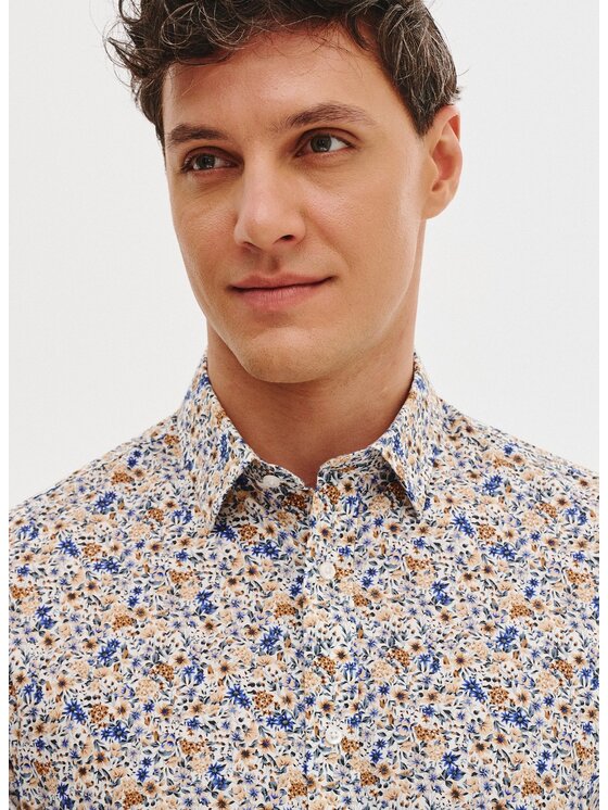 Pako Lorente Pako Lorente Koszula P25SF-1X-034 Biały Slim Fit