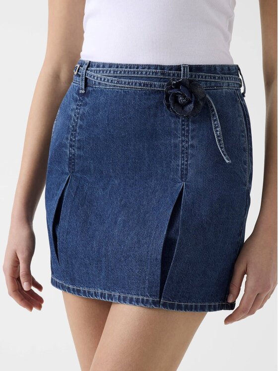 Guess Guess Mini sukně 182646 Modrá Classic Fit