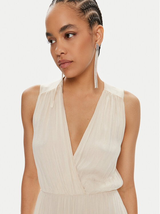 Haveone Haveone Vestito estivo AFF-L010 Écru Regular Fit