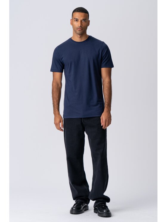 TeeShoppen TeeShoppen T-Shirt 'Basic Collection' Granatowy Regular Fit