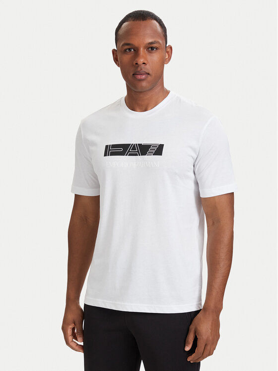 EA7 Emporio Armani EA7 Emporio Armani T-Shirt 7M002415 AF10375 M0003 Bílá Regular Fit