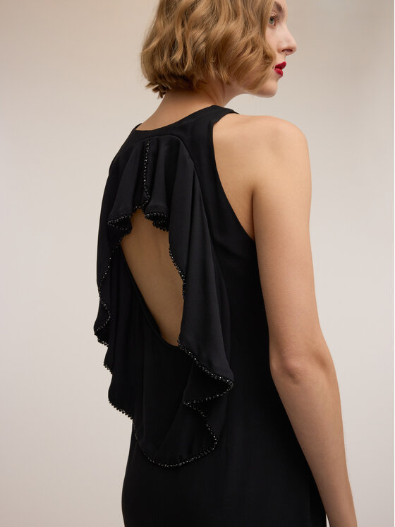 Motivi Motivi Vestito elegante 7019Q003416N033 Nero Slim Fit