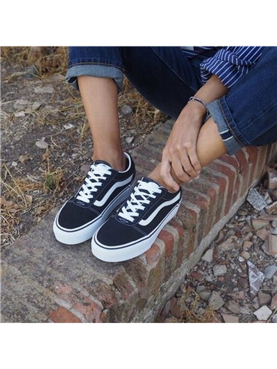 Vans Sneakersy My Ward Platform Canvas Czarny Modivo.pl