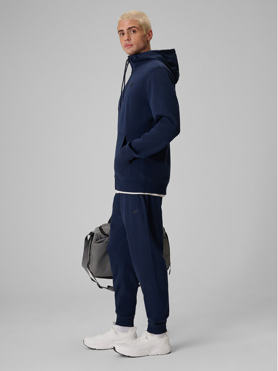 4F 4F Spodnie dresowe BASIC+ Granatowy Regular Fit
