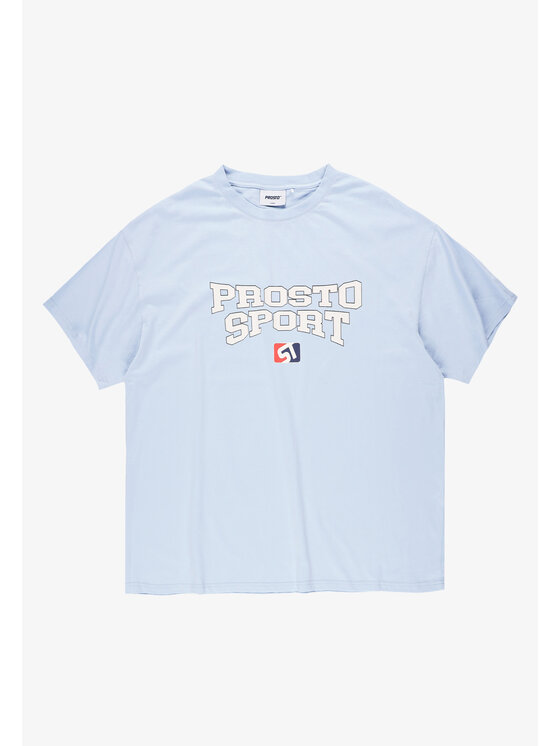 PROSTO. PROSTO. T-Shirt Sport Niebieski Oversize