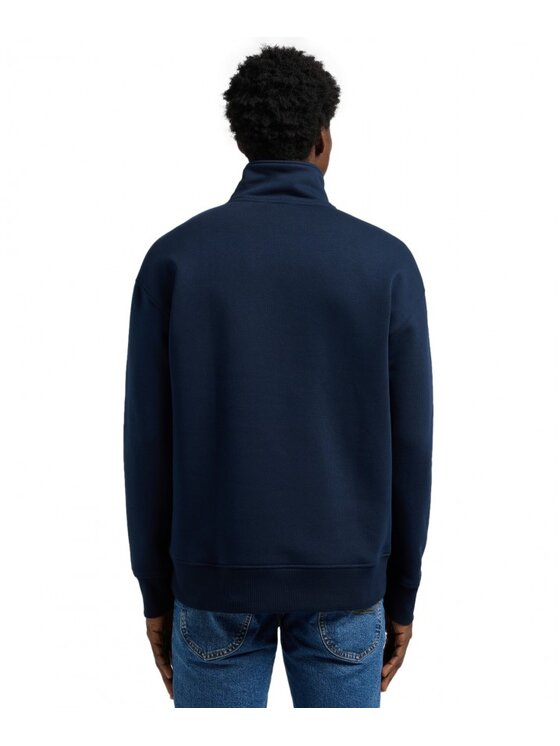 Lee Lee Felpa HALF ZIP SWS Blu scuro Relaxed Fit