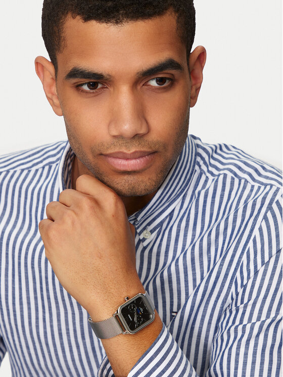 Casio Casio Zegarek MTP-M305M-8AVER Srebrny