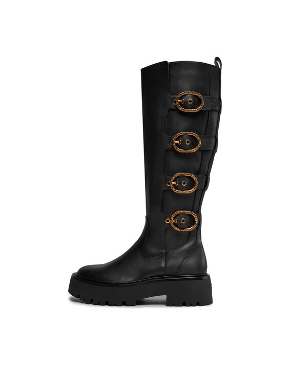 Kurt Geiger Kurt Geiger Kozačky 225-Mayfair Knee Chelsea Boot 655200109 Černá