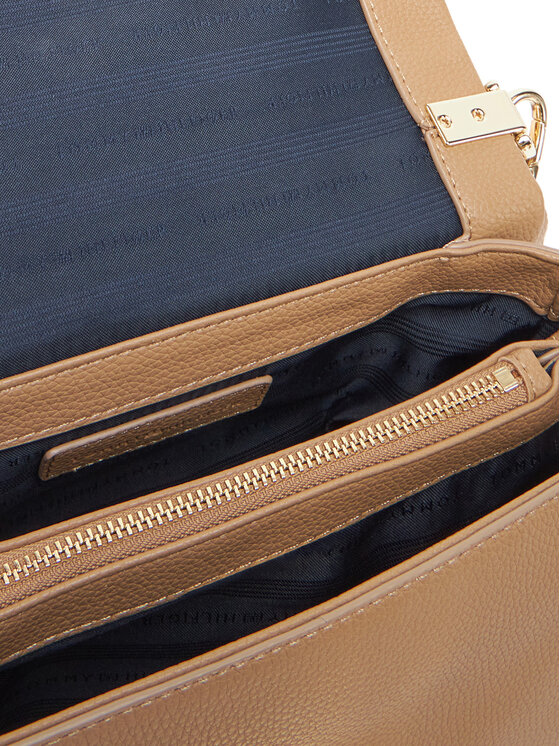 Tommy Hilfiger Tommy Hilfiger Torbica Th Her Med Crossover AW0AW17216 Smeđa