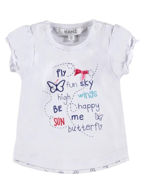 Kanz Kanz T-Shirt 1712081-1000 Biały Basic Fit