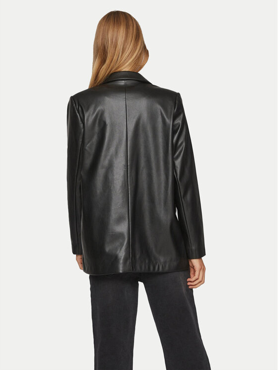 Vila Vila Marynarka Nille 14084378 Czarny Loose Fit