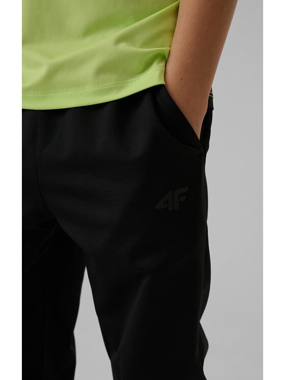 4F 4F Spodnie dresowe 4FJRSS26TFTRM1460-20S Czarny Regular Fit