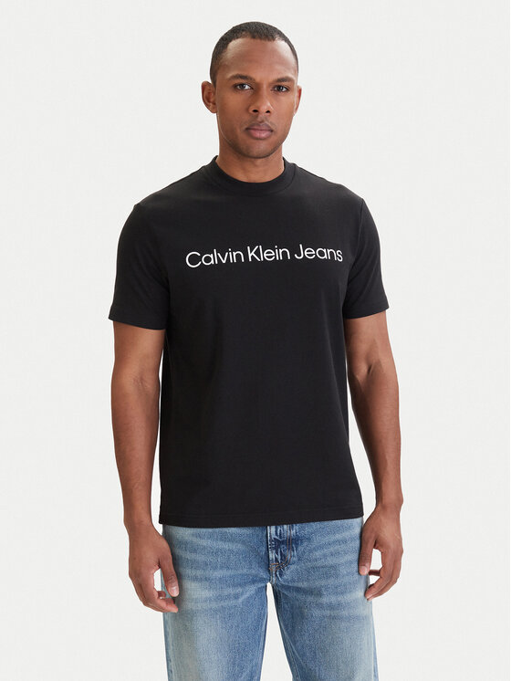 Calvin Klein Jeans Calvin Klein Jeans T-shirt LV04RAB810 Crna Regular Fit