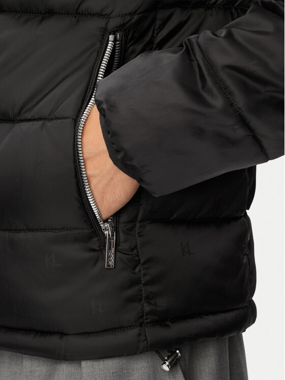 KARL LAGERFELD KARL LAGERFELD Giacca di transizione 505021 563592 Nero Regular Fit