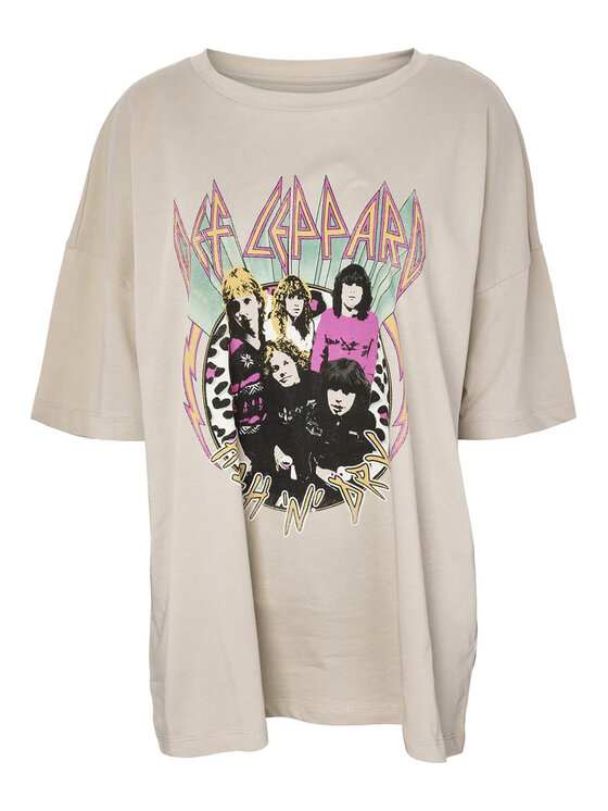 Noisy May Noisy May T-Shirt Ida 27024415 Béžová Oversize
