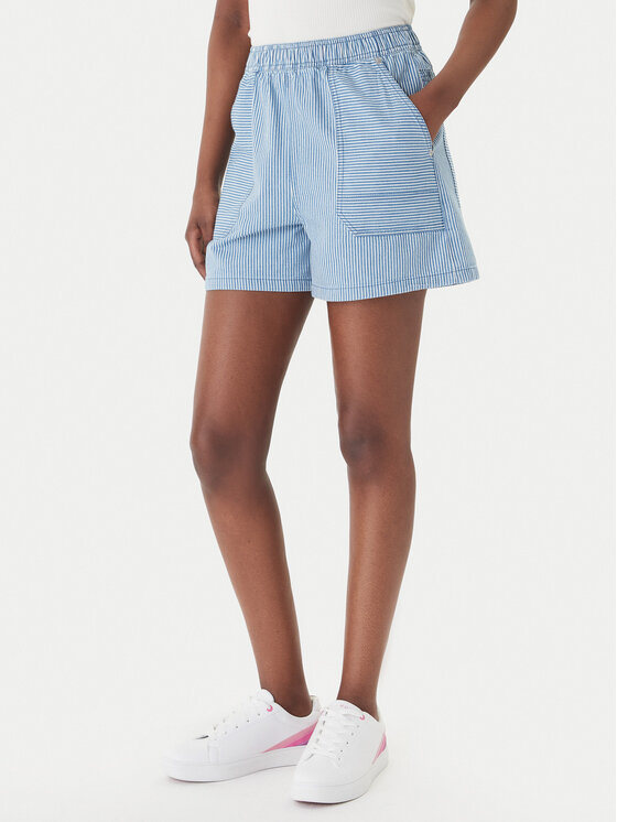 Roxy Roxy Kratke traperice Stay Wavy ERJDS03345 Svijetloplava Regular Fit