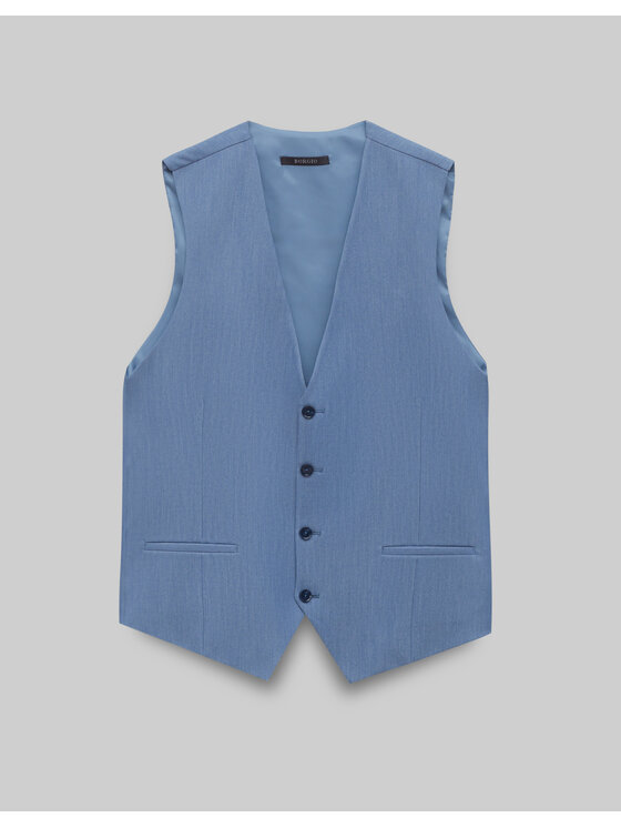 Borgio Borgio Kamizelka lido_n Niebieski Slim Fit