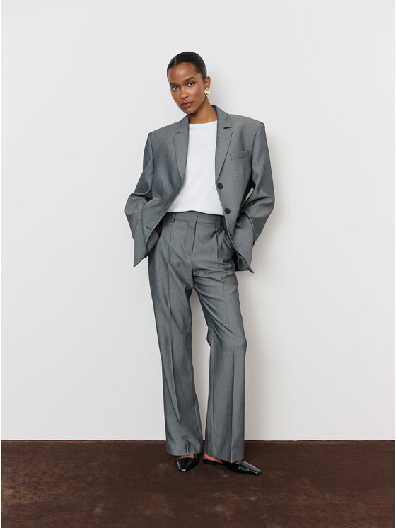 La Mania La Mania Marynarka VICE Szary Classic Fit