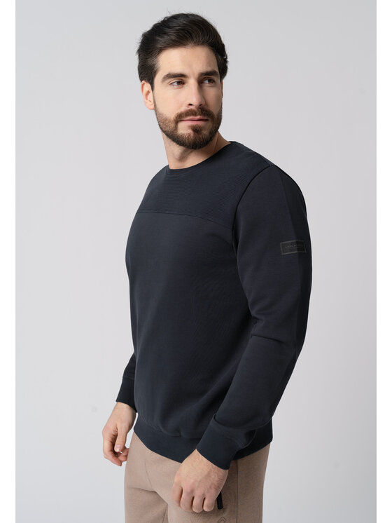 Volcano Volcano Bluza B-LEO Granatowy Regular Fit