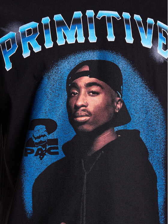Primitive Primitive T-Shirt 2Pac P14384 Schwarz Regular Fit