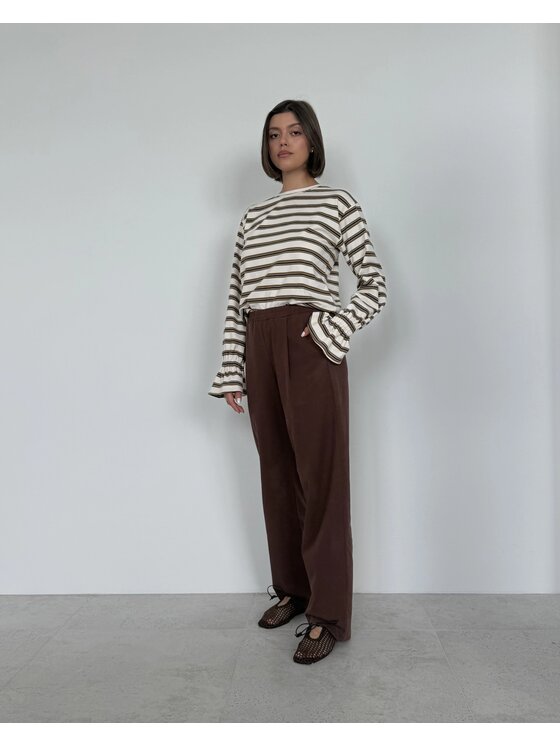 Le Songe Le Songe Longsleeve GIA Beżowy jasny Regular Fit