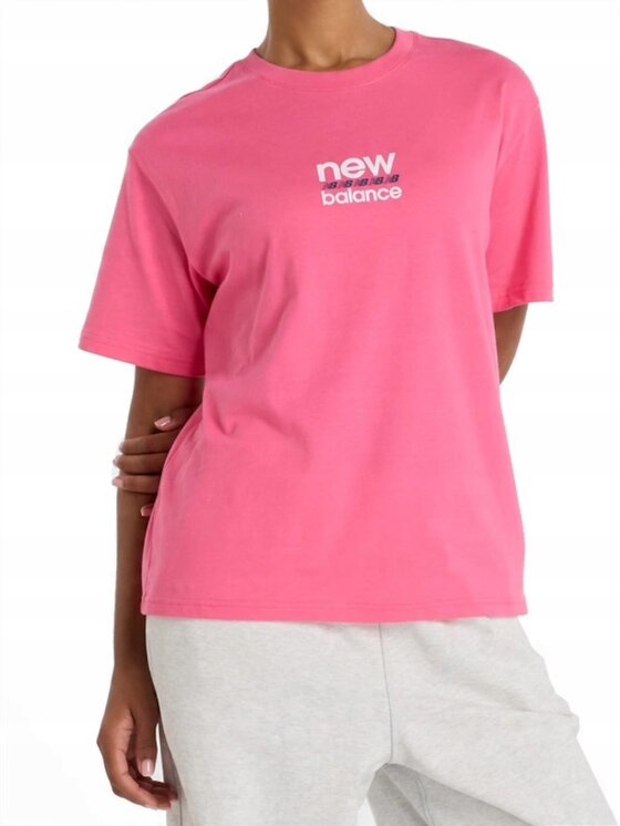 New Balance New Balance T-Shirt WT51541DAB Różowy Standard Fit