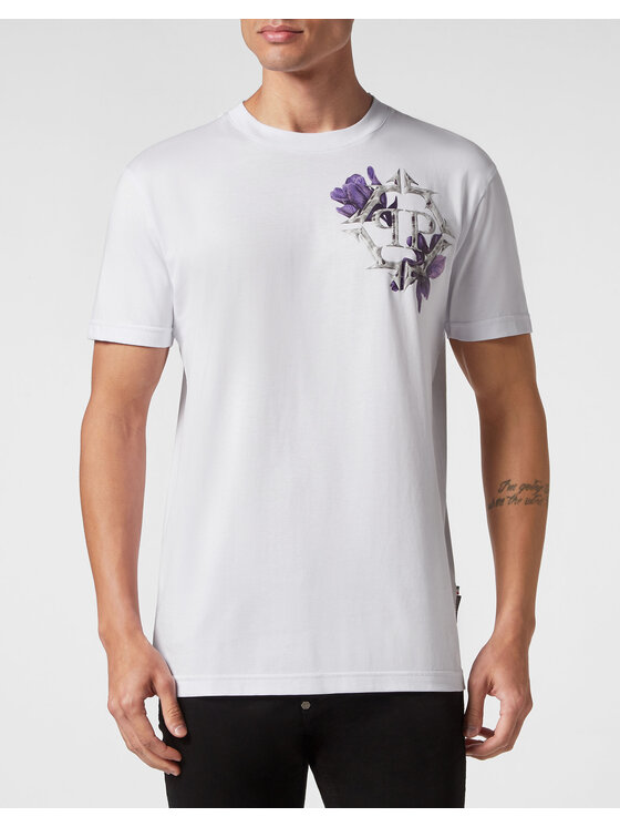 PHILIPP PLEIN PHILIPP PLEIN T-Shirt 4181 Biały Regular Fit