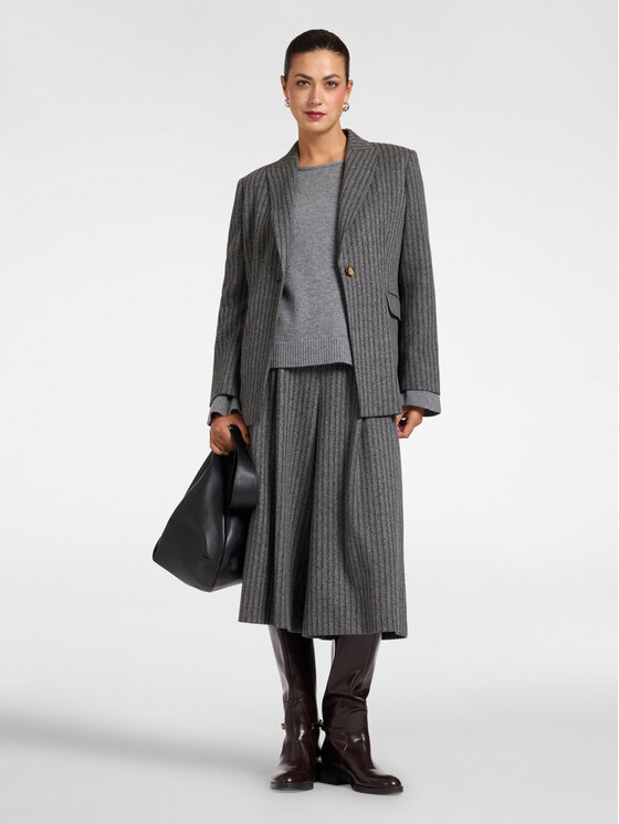 Elena Mirò Elena Mirò Spodnie materiałowe P062P000590N001 Szary Flare Fit