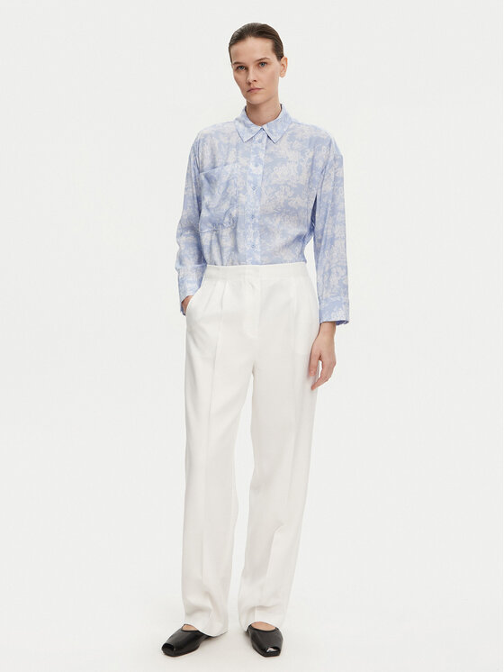 Munthe Munthe Košeľa Filius 251102525120 Modrá Loose Fit