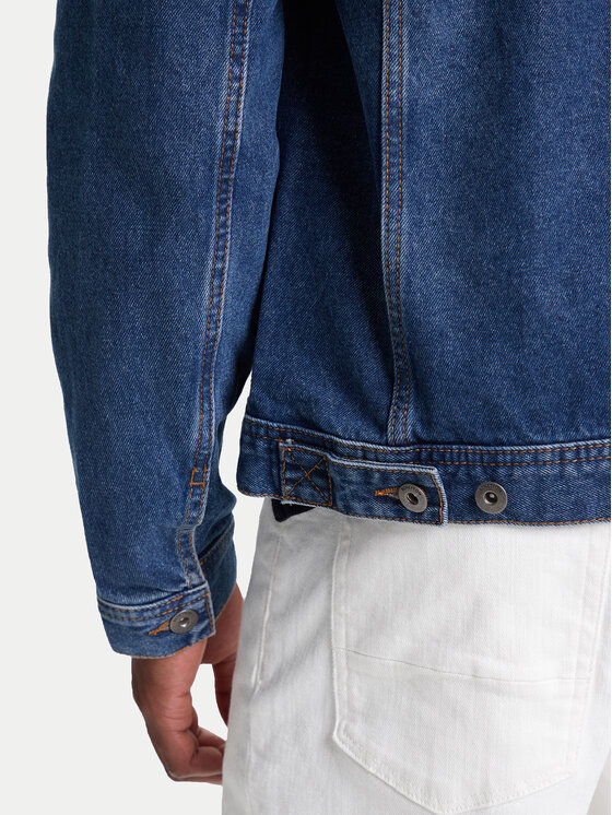 United Colors Of Benetton United Colors Of Benetton Jeansová bunda 2IPC53GV8 Tmavomodrá Regular Fit