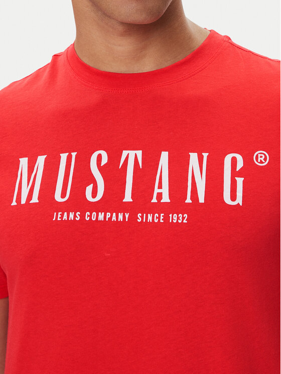 Mustang Mustang Tričko Austin 1016853 Červená Regular Fit