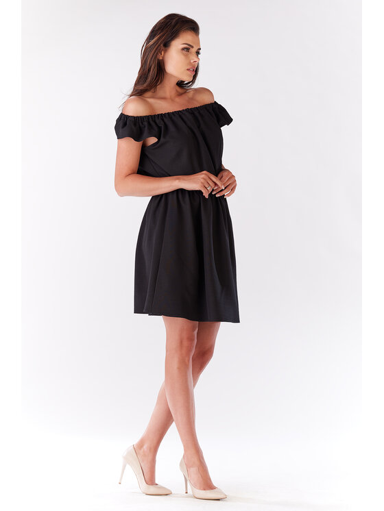 Infinite You Infinite You Sukienka letnia M136 Czarny Basic Fit