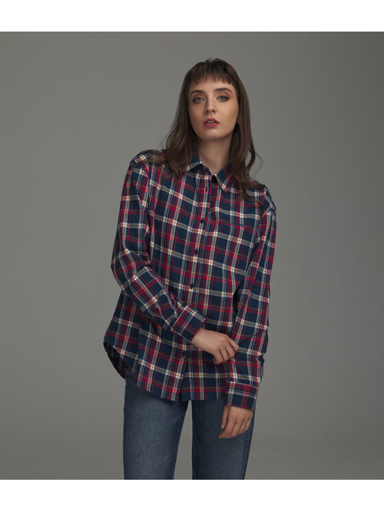 Lee Cooper Lee Cooper Koszula RENATA Czerwony Oversize