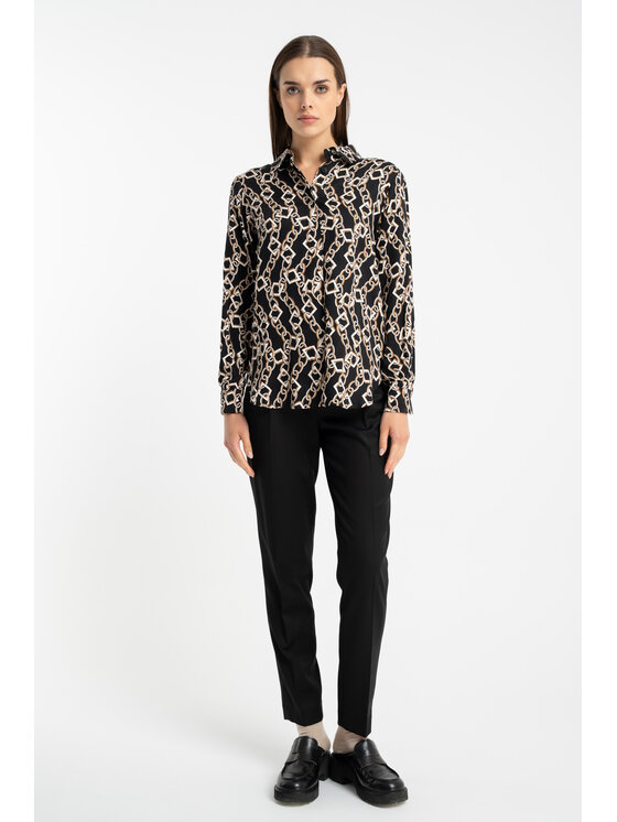 CLICK CLICK Πουκάμισο 71-0049 Μαύρο Regular Fit