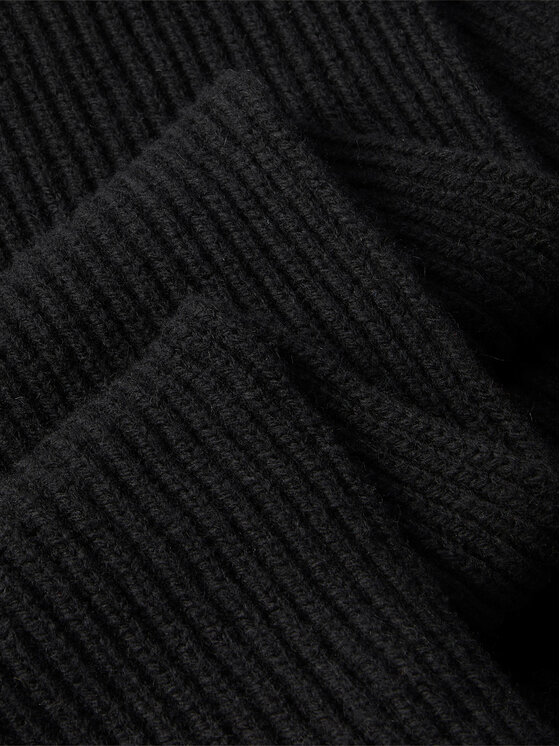 Calvin Klein Calvin Klein Szalik Ck Metal Wool Rib Scarf LV04D8056G Czarny