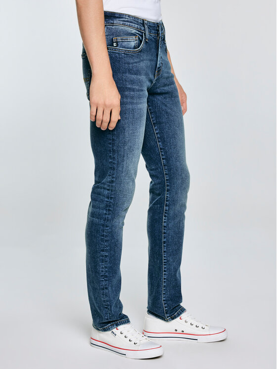 BIG STAR BIG STAR Jeansy TERRY Granatowy Slim Fit